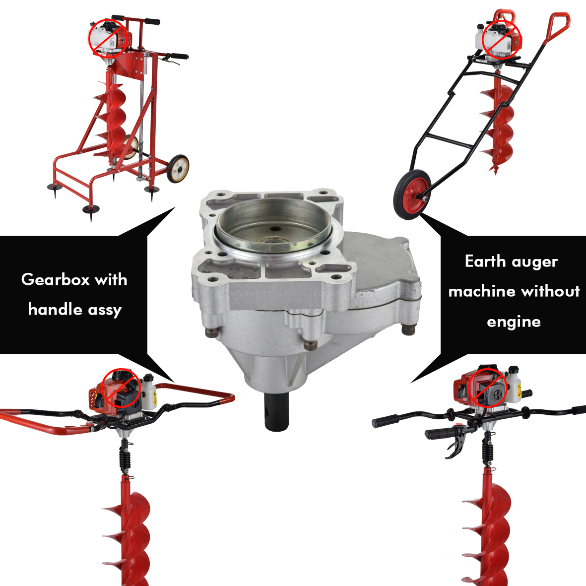 Gear box para sa maliit na 4 o 2 Stroke na gasoline engine power earth auger machine