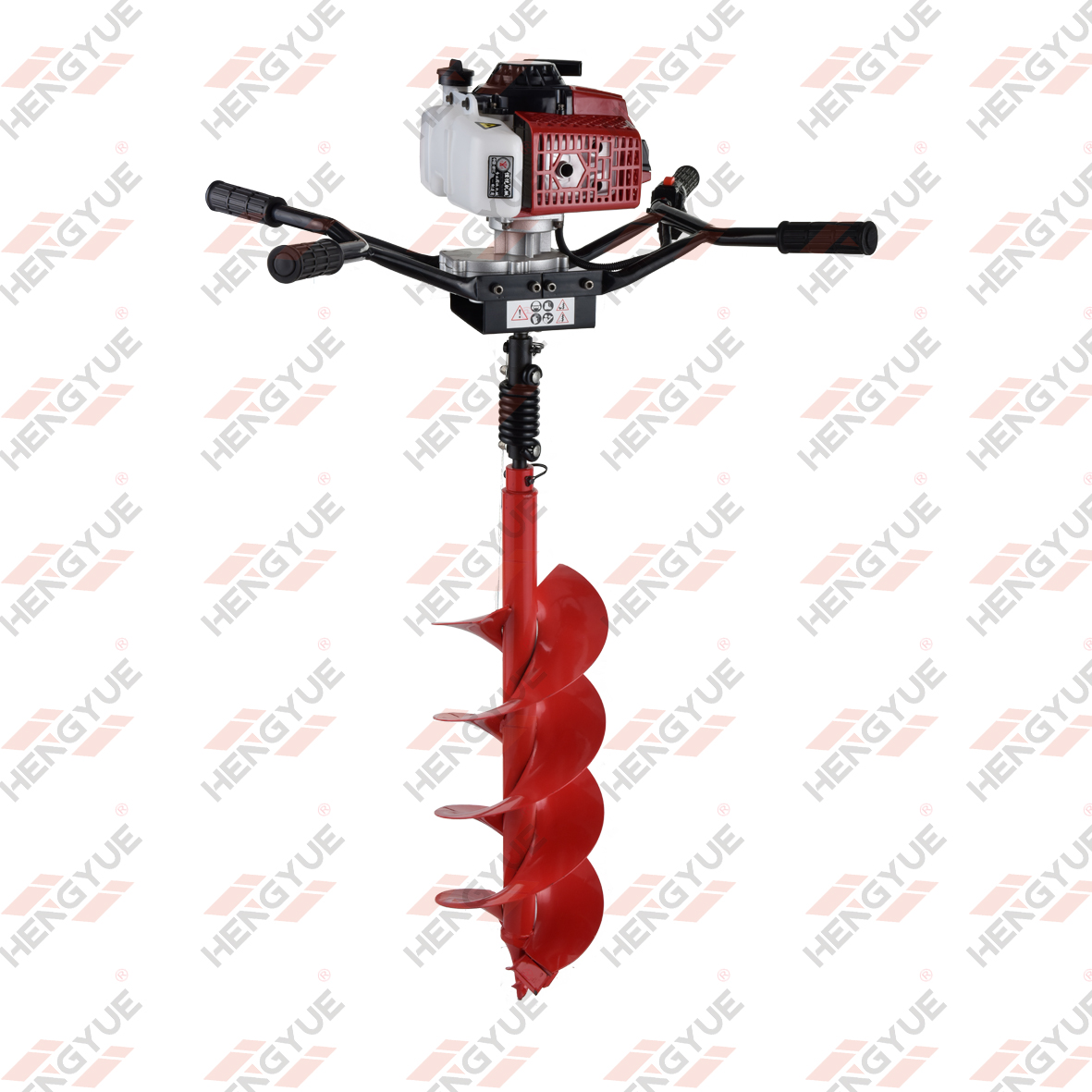 63/68cc 2 Tao ang Nagpapatakbo ng Earth Auger Drilling Machine