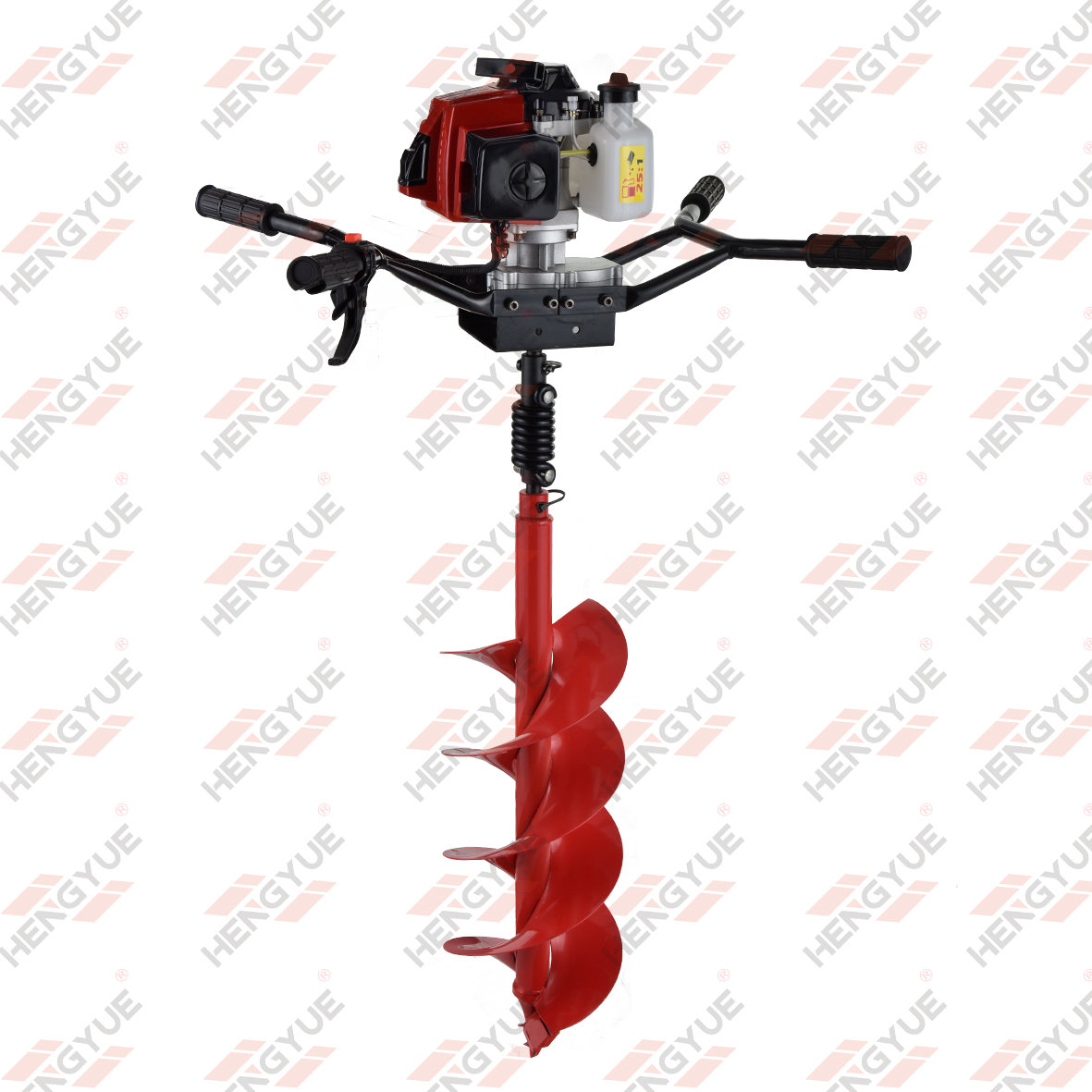 63/68cc 2 Tao ang Nagpapatakbo ng Earth Auger Drilling Machine