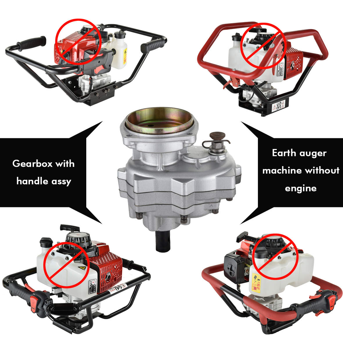 Manual Reverse Gear Box para sa Small 4 O 2 Stroke Gasoline Engine Power Earth Auger Machine